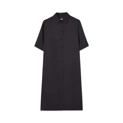 Jil Sander Women's Fluid Viscose Shirt "Navy"