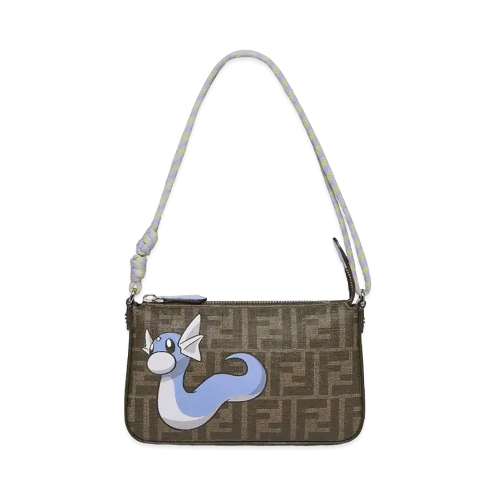 Pokemon x Fragment x FENDI Dratini Baguette Slim Clutch FF Fabric Bag "Multi Color"