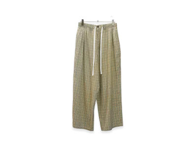 ANCELLM Nel Check Easy Pants "Cream"
