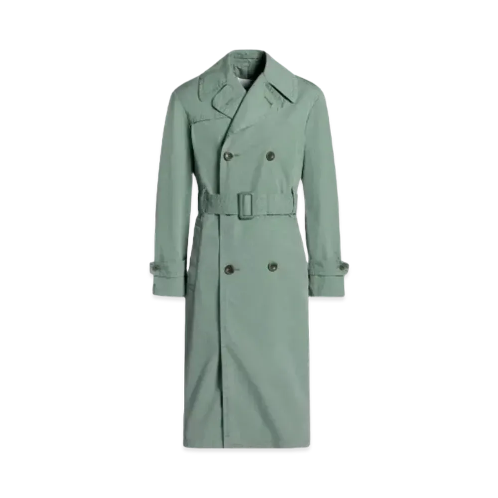 Maison Margiela Double Breasted Trench Coat "Sage"