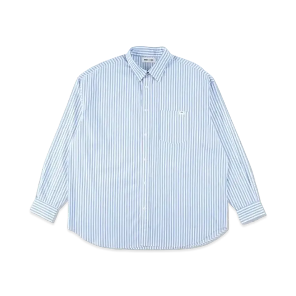 WIND AND SEA Stripe Shirt "Sax"
