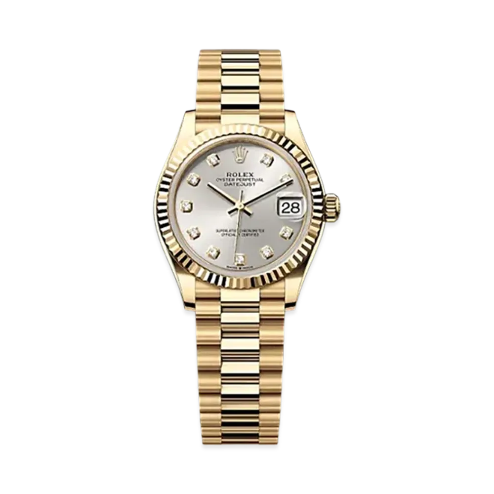 ROLEX Datejust 31mm Yellow Gold 278278 "Silver"