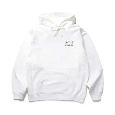APHRODITEGANG AGH LOGO HEAVY WEIGHT HOODED SWEAT SHIRT "White"