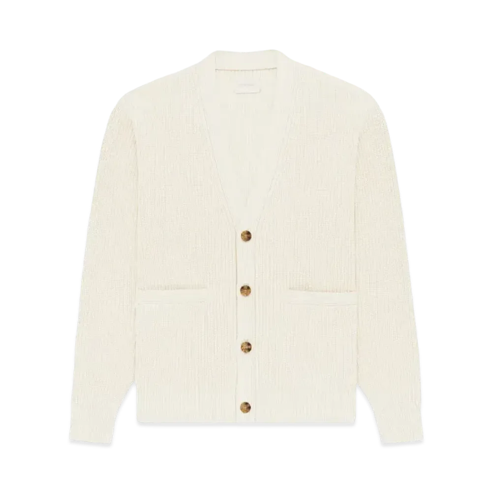 Aime Leon Dore Shaker Stitch Cardigan "Cream"