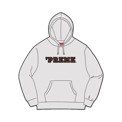 Supreme Preme Hooded Sweatshirt "Ash Grey"