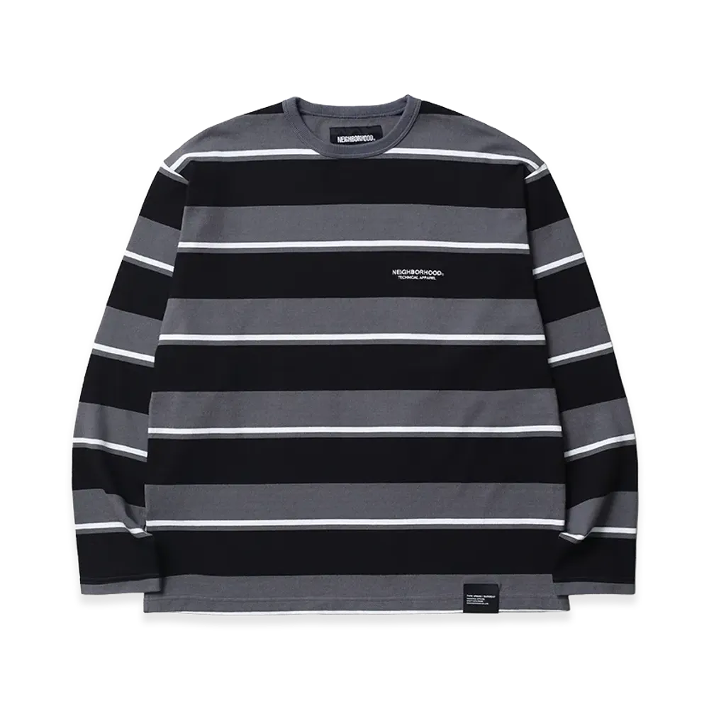 NEIGHBORHOOD Border Crew Neck LS "Gray"
