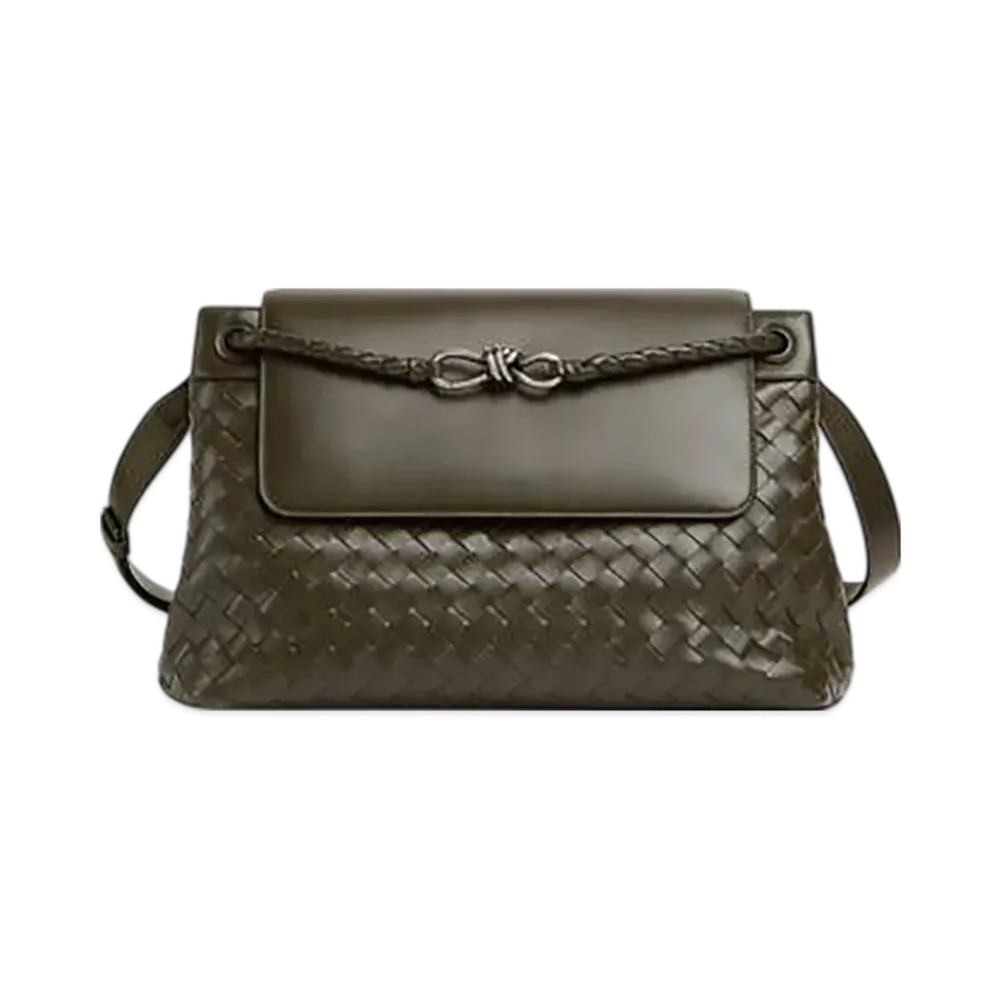 Bottega Veneta Andiamo Messenger "Kaki"