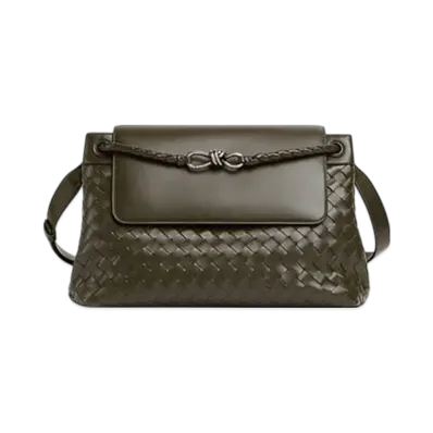 Bottega Veneta Andiamo Messenger "Kaki"