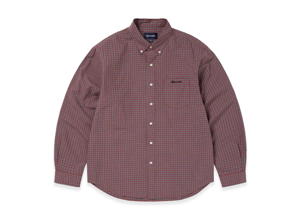 thisisneverthat Lightweight Plaid Shirt "Red"