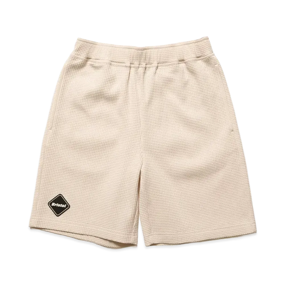 F.C.Real Bristol Kids Tech Waffle Lounge Shorts "Off White"