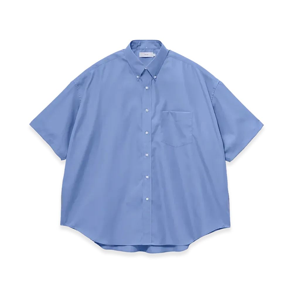 Graphpaper Easy Care Poplin S/S Oversized B.D Shirt "Blue"