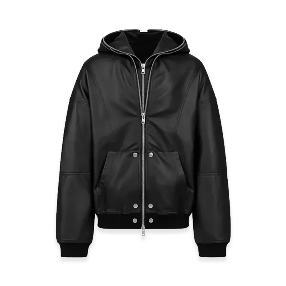 BREATH Coating Double Layered Zip Hoodie "Black"