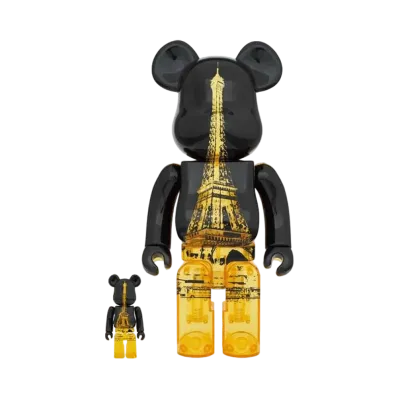 Bearbrick EIFFEL TOWER GOLDEN GOWN Ver. 100% & 400%