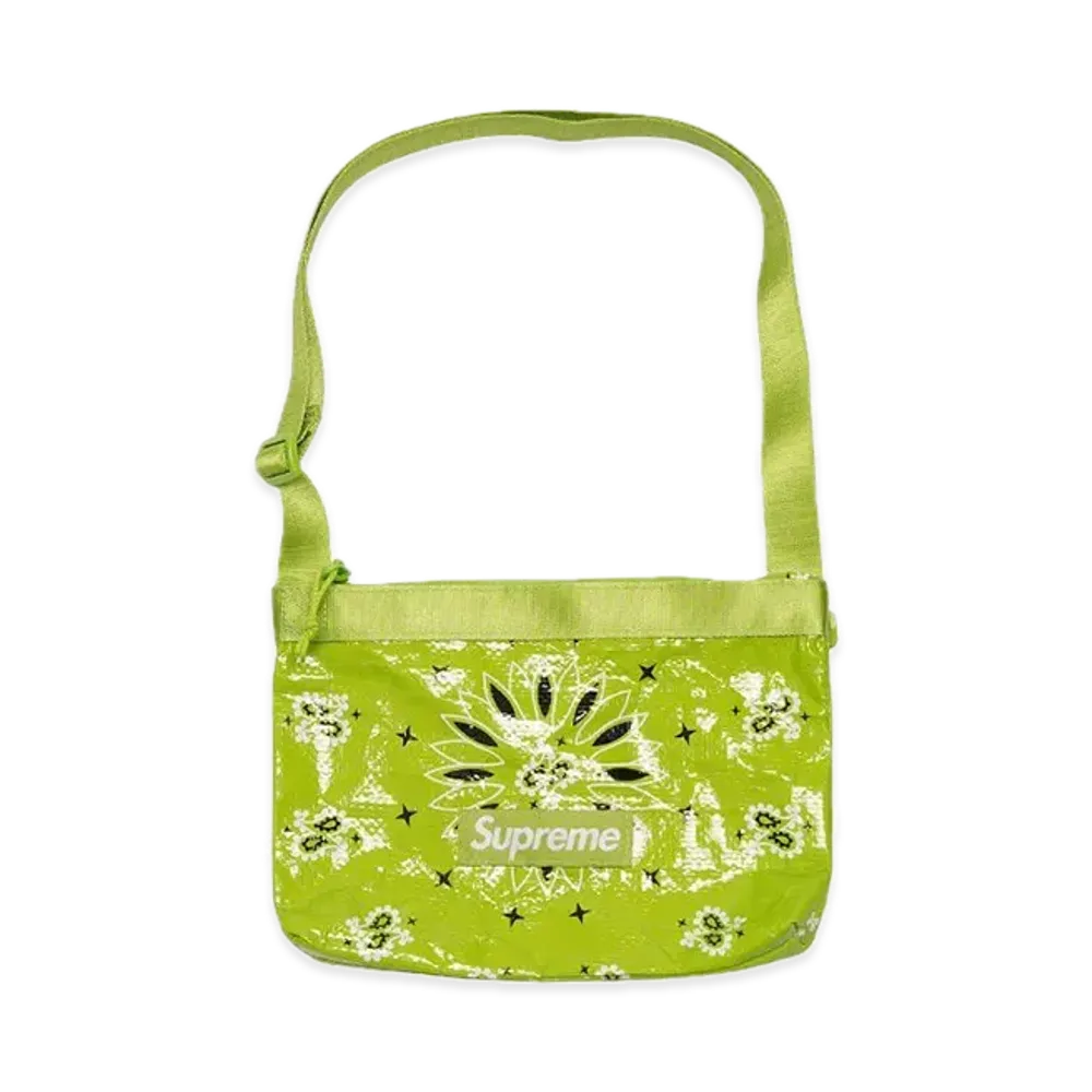Supreme Bandana Tarp Side Bag "Green"