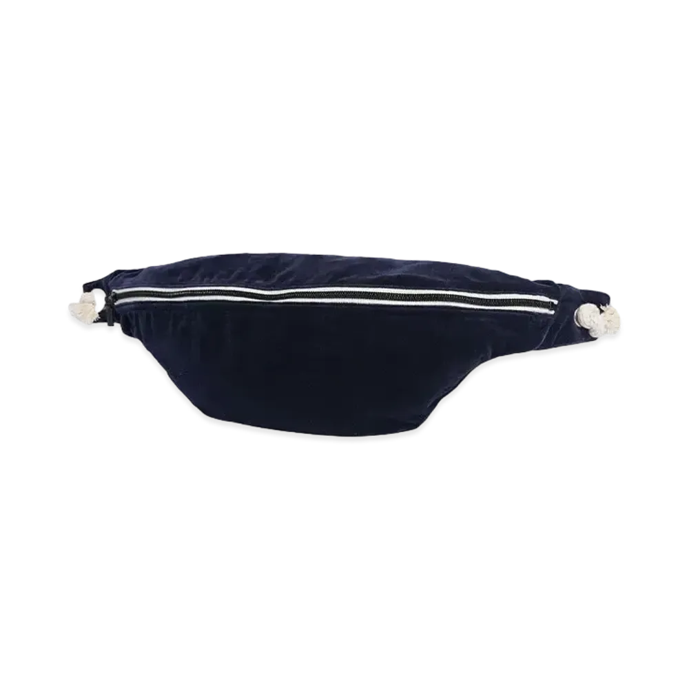my beautiful landlet VELVET USED FINISH SHOULDER BAG"NVY"