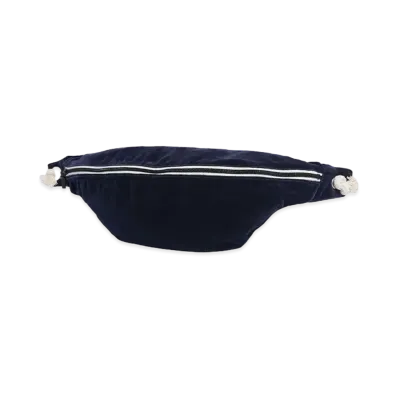 my beautiful landlet VELVET USED FINISH SHOULDER BAG"NVY"