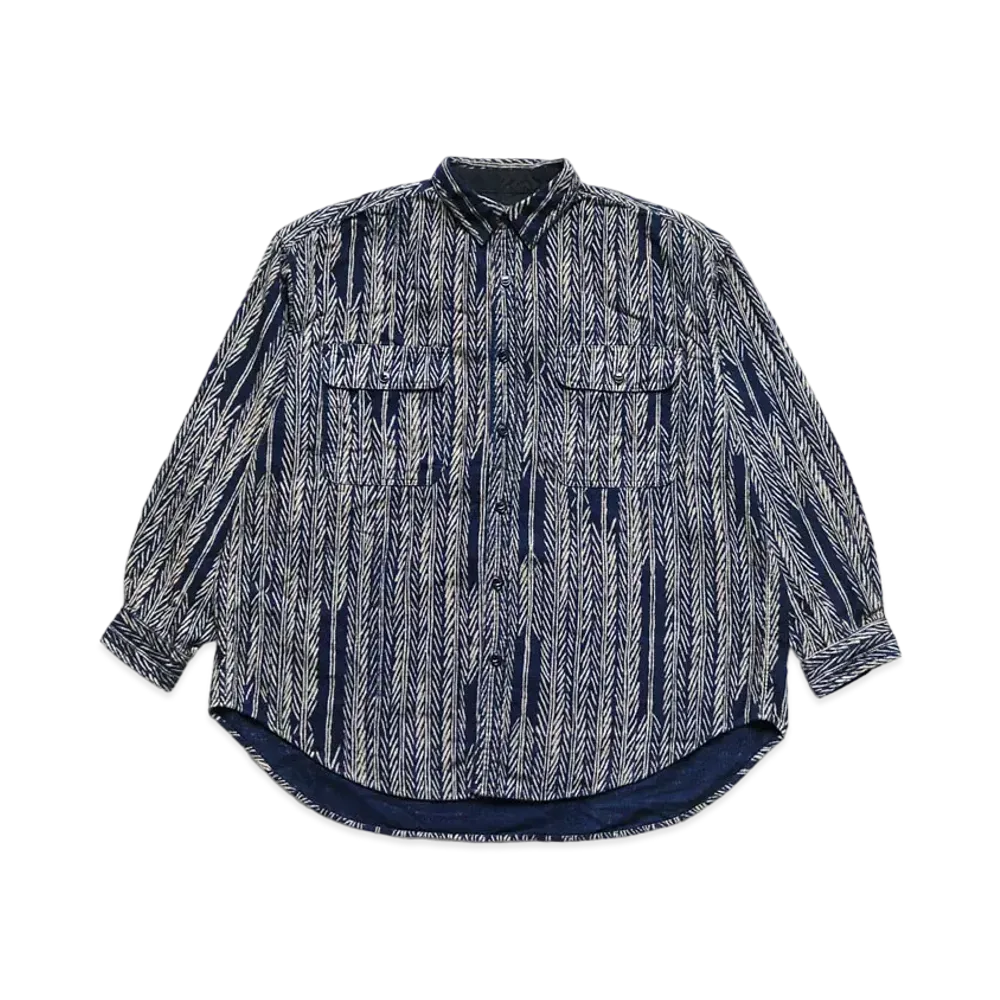 KAPITAL IDG NERJABA YABANE RACCOON PT GRANDE WORKSHIRT "Indigo"
