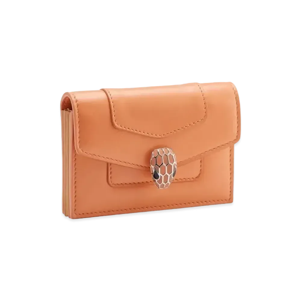 BVLGARI Serpenti Forever Card Holder "Orange"