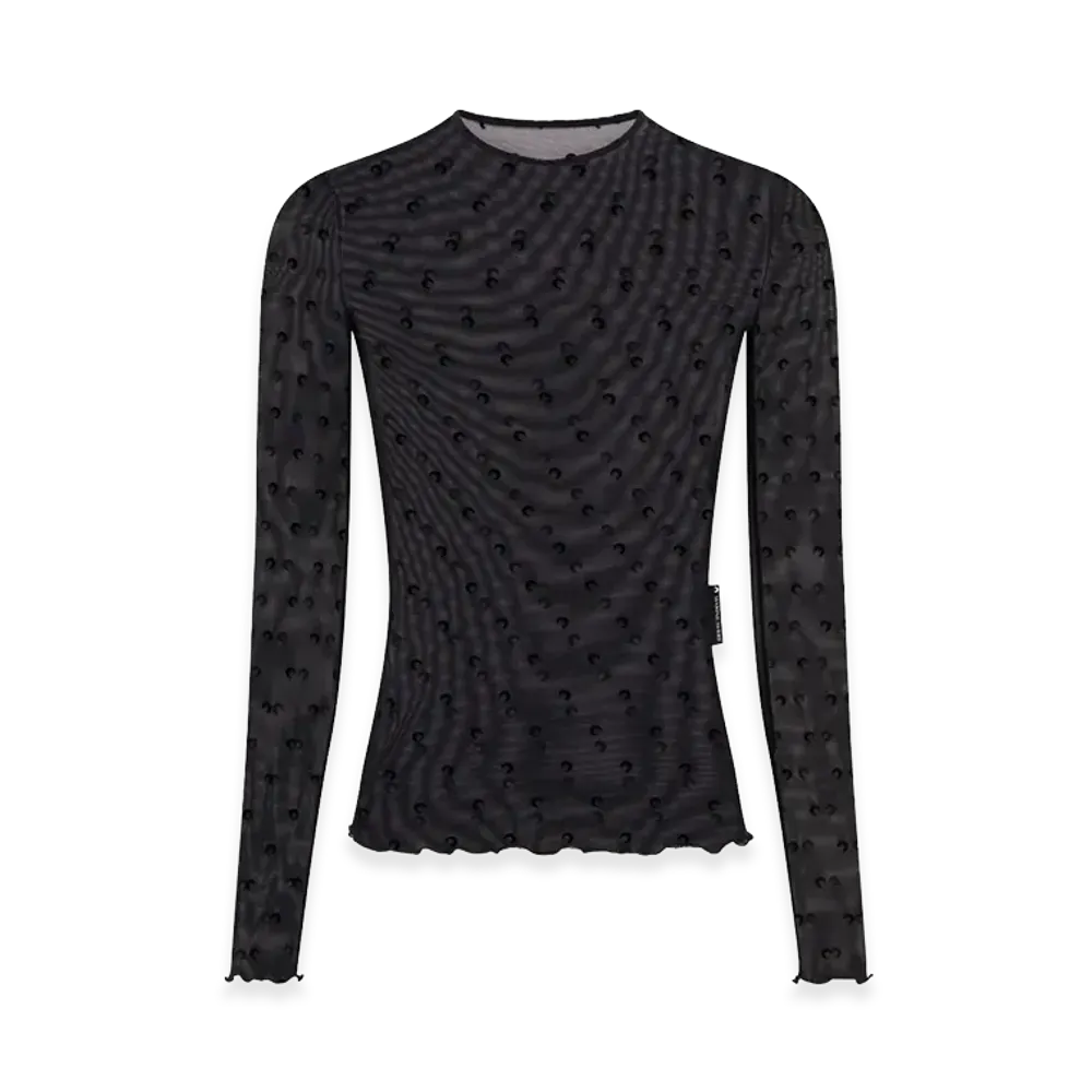 Marine Serre Women's T-Shirts "Black"