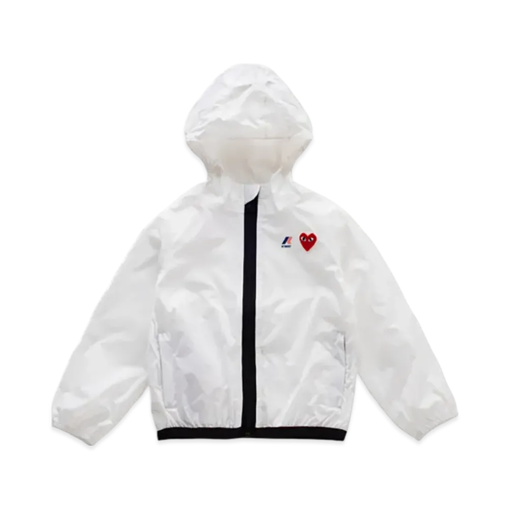 PLAY COMME des GARCONS K-Way Full Zip Kids "White"