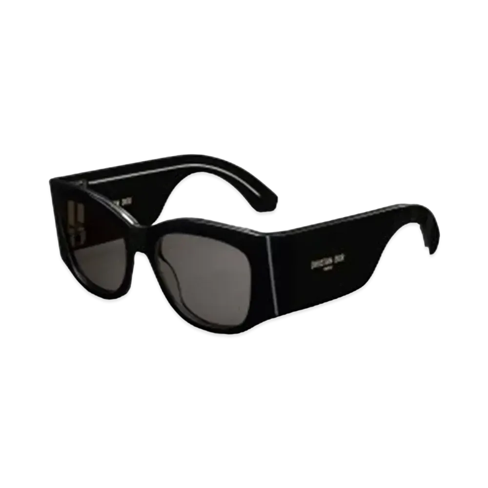 Dior DiorNuit S1I Square Sunglasses "Black/Crystal"
