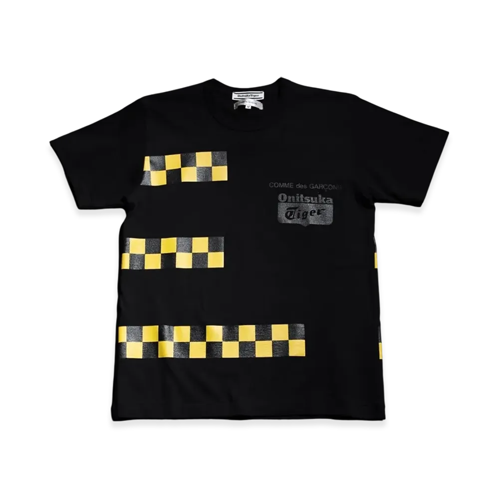 COMME des GARCONS x Onitsuka Tiger Short Sleeve T-Shirt "Black/Yellow"