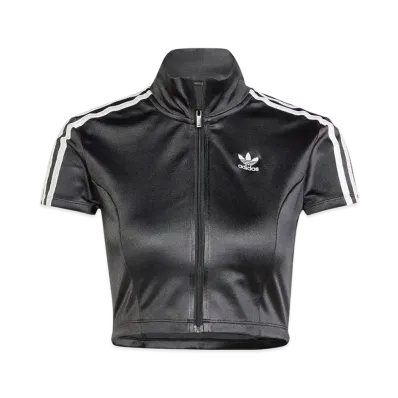 adidas Adicolor Short Sleeve Track Top "Black"