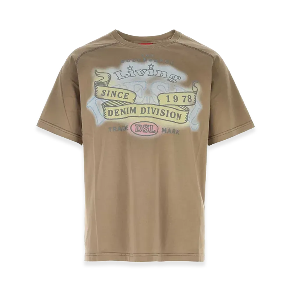 Diesel Cotton T-Forb T-Shirt "Beige"