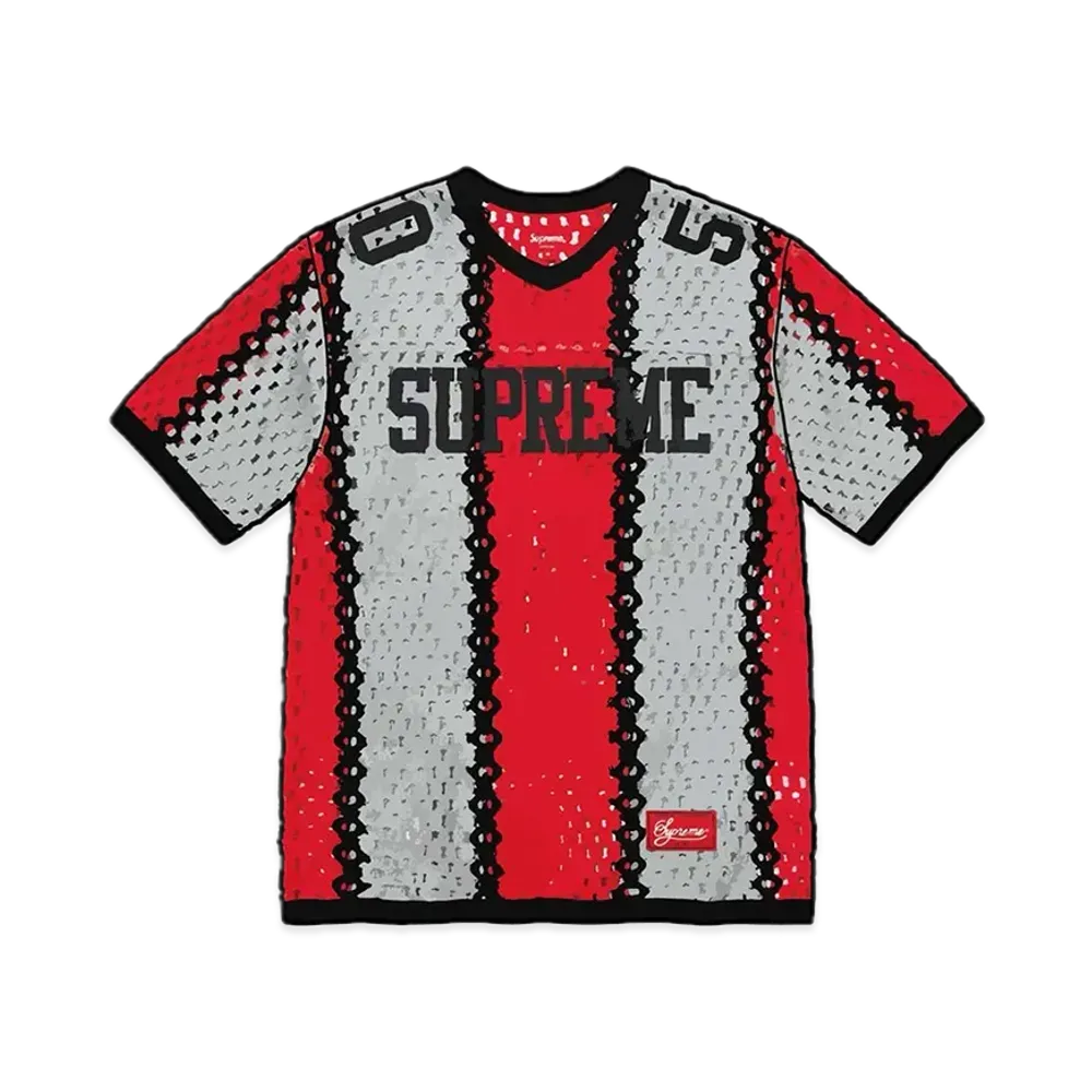 Supreme Crochet Football Jersey "Black"