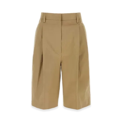 PRADA Women's Cotton Bermuda Shorts "Camel"