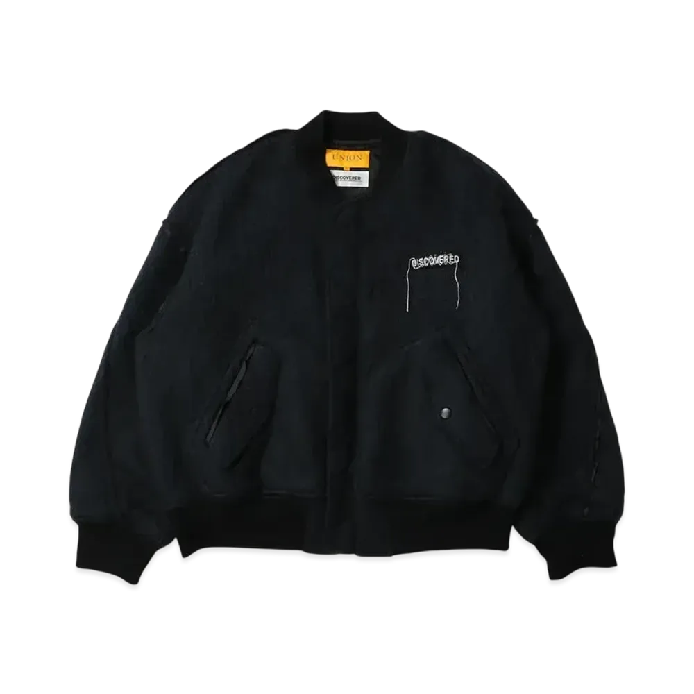 UNION x DISCOVERED Mohair Shaggy MA-1 "Black"