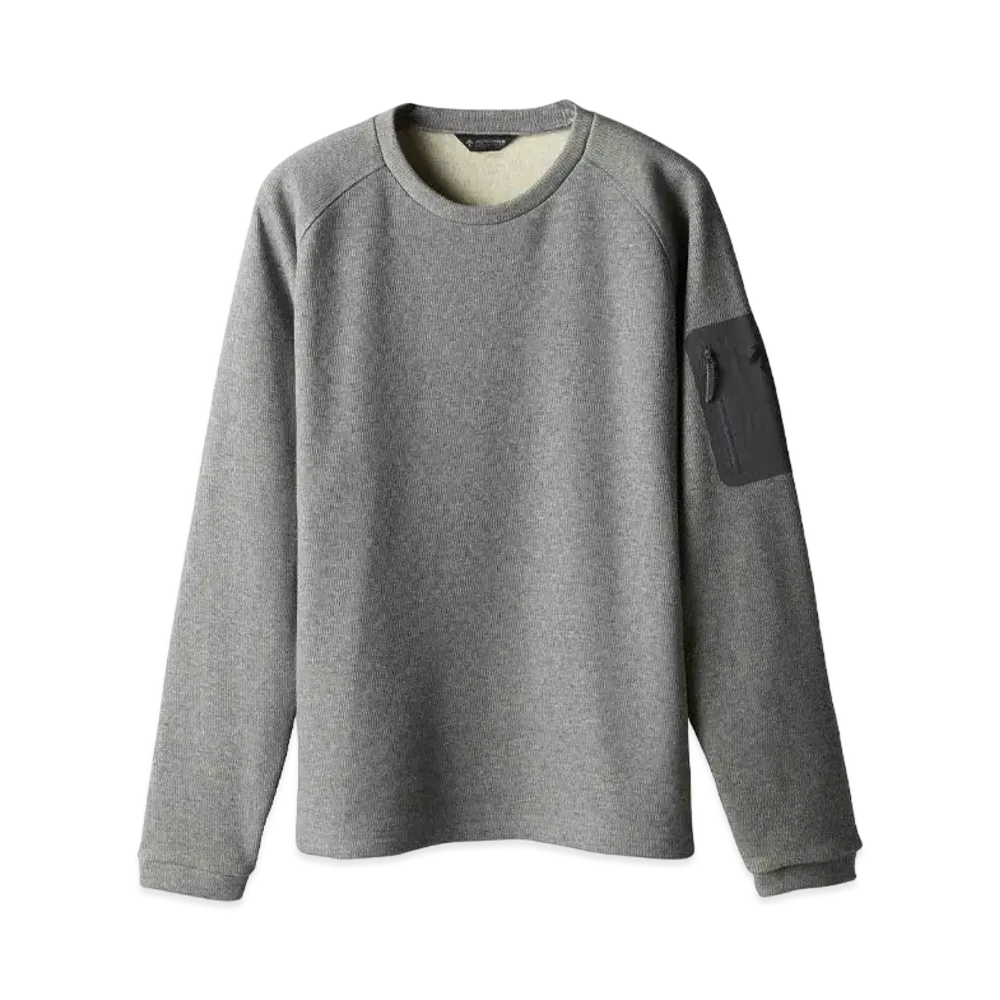 DESCENTE ALLTERRAIN Bomber L/S Crew "Heather Gray"