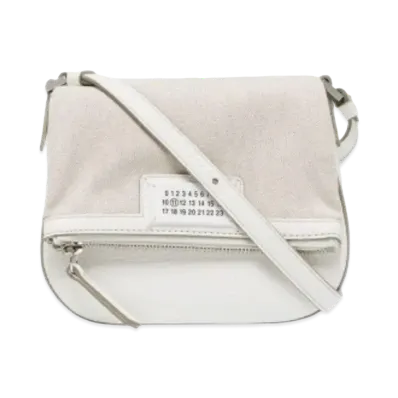 Maison Margiela 5AC Mini Leather Shoulder Bag "White"
