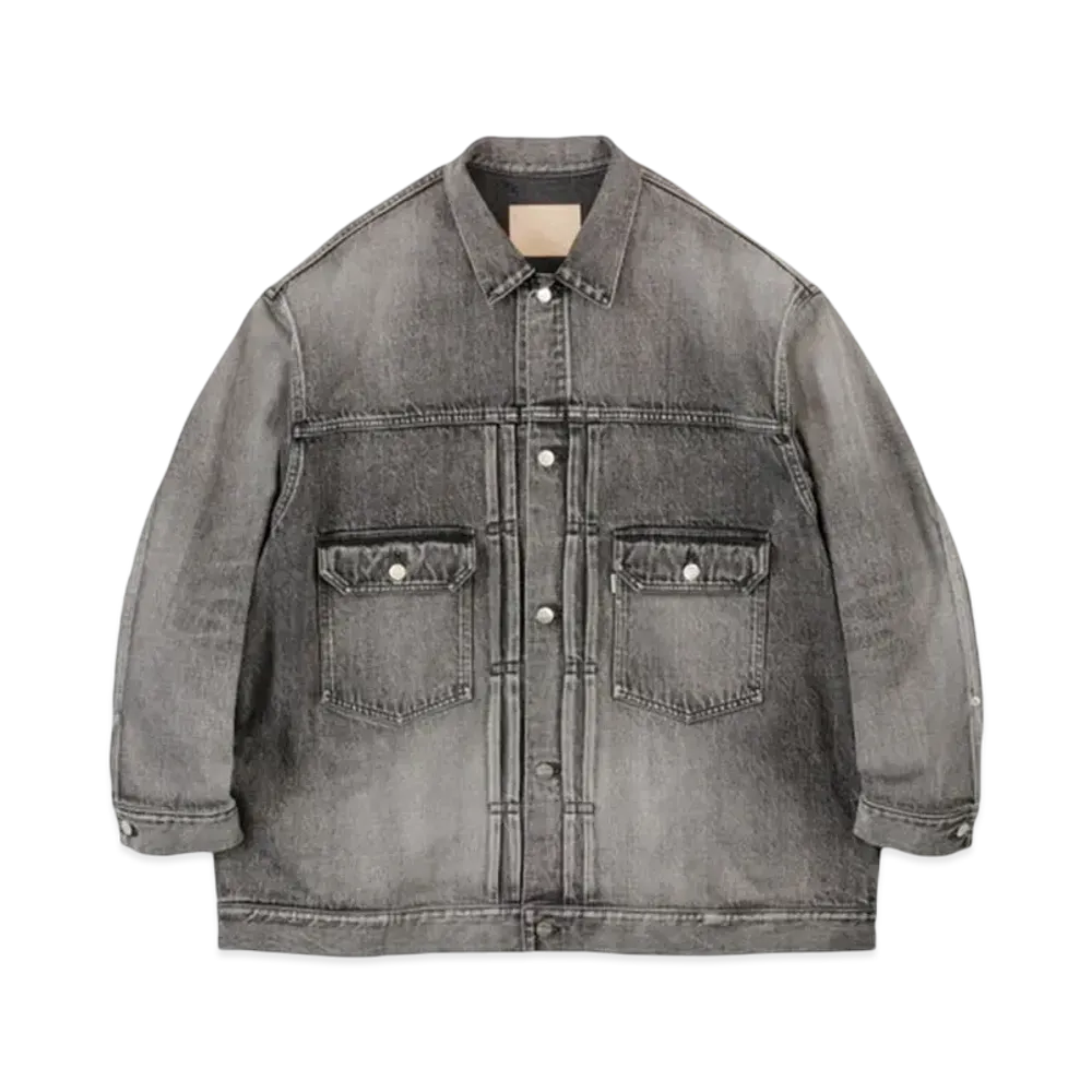 Graphpaper Selvage Denim Jacket -Light Fade- "Black"