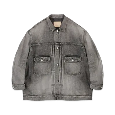 Graphpaper Selvage Denim Jacket -Light Fade- "Black"