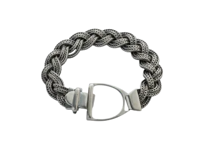 Hermes Etrier Bracelet "Silver"