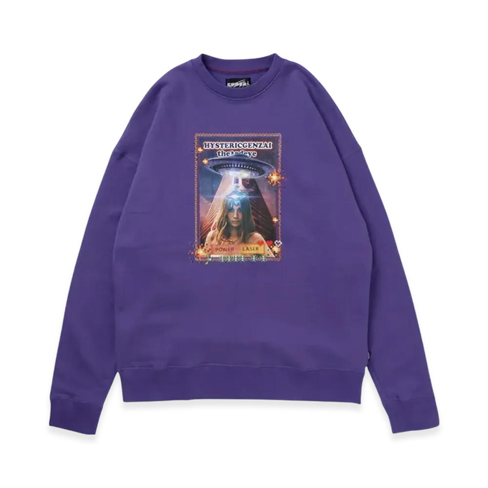 HYSTERIC GLAMOUR x Genzai Power Laser Sweat "Purple"