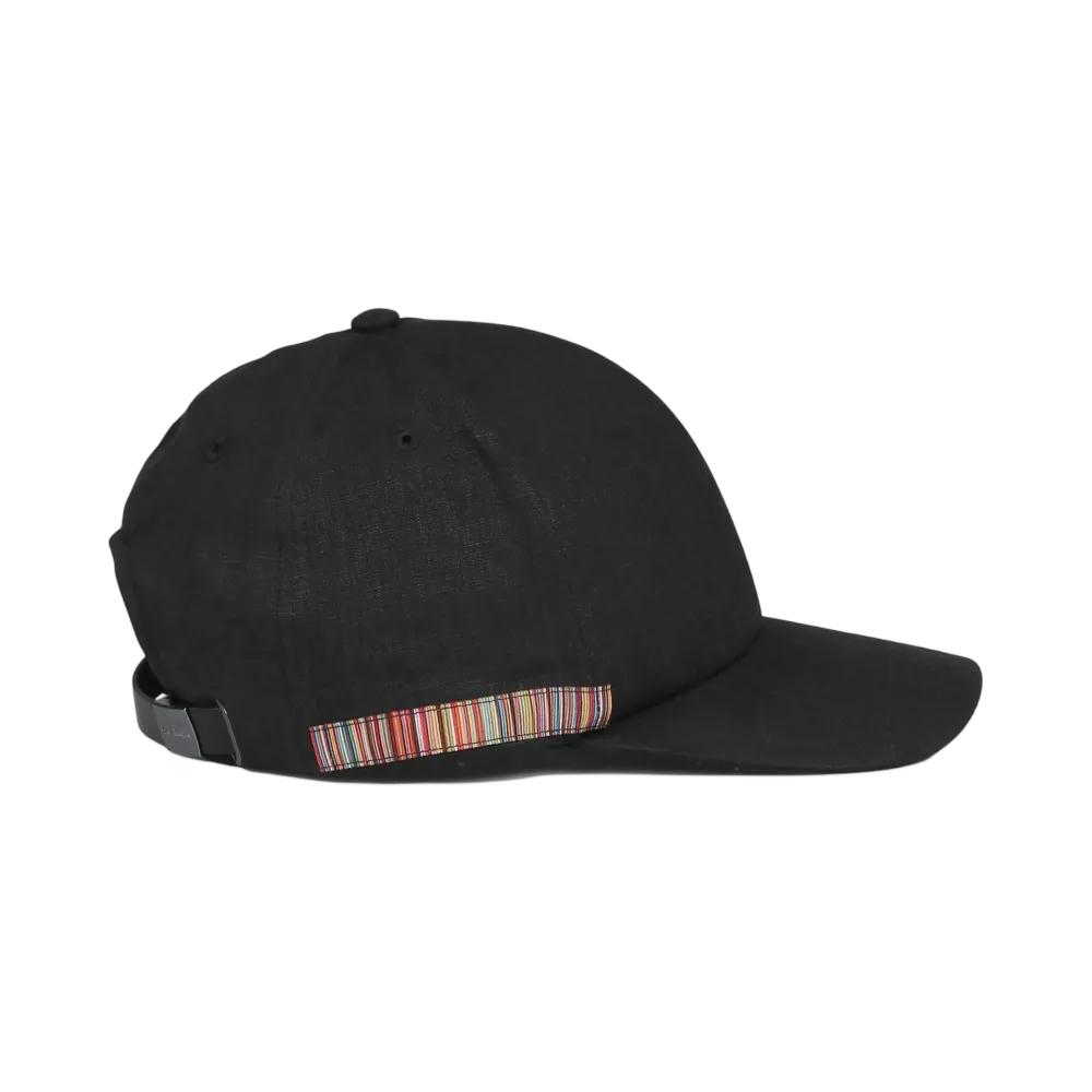 Paul Smith Signature Point Linen Cap "Black"