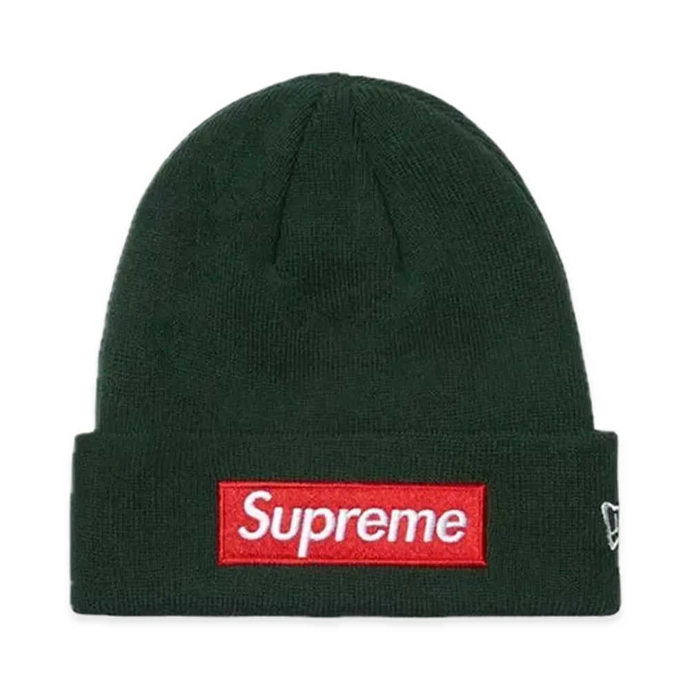 Supreme New Era Box Logo Beanie "Dark Pine"