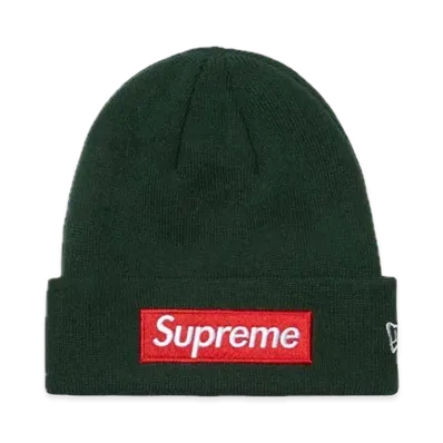 Supreme New Era Box Logo Beanie "Dark Pine"