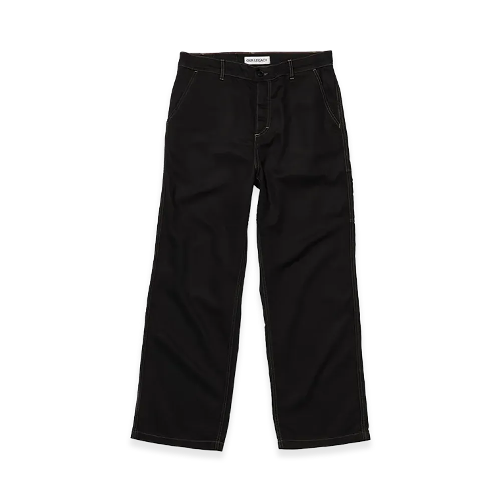 OUR LEGACY Work Shop x Stussy Work Trouser "Olive Twill OD Black"