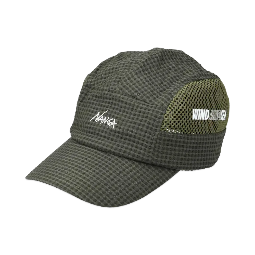 WIND AND SEA x NANGA Dot Air(R) Camp Cap "Olive"