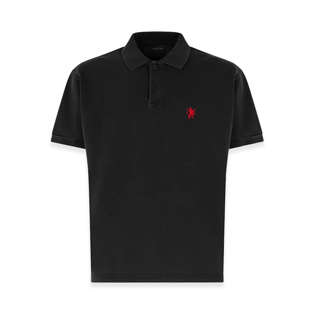 BALENCIAGA Short-Sleeved Polo Shirt "Black"