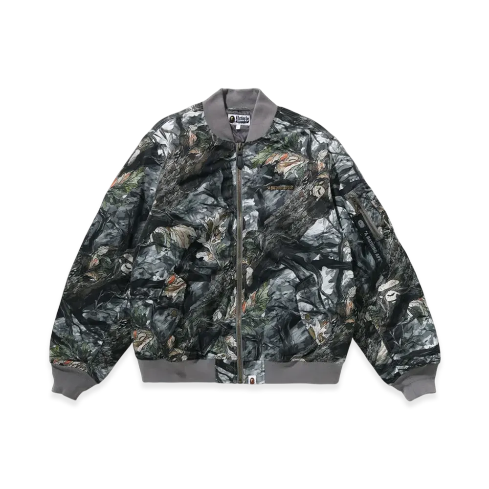 A BATHING APE Bomber Jacket "Brown"