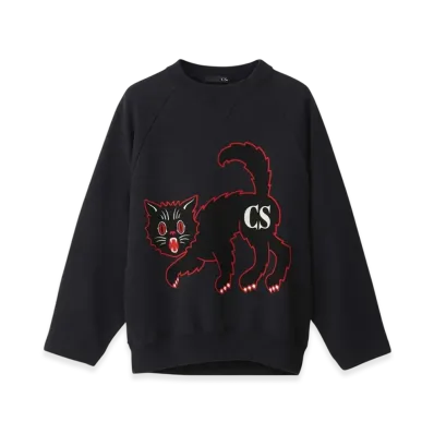 HYSTERIC GLAMOUR Cat Sweatshirt "Black"