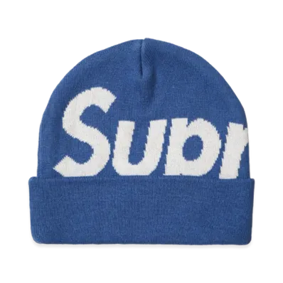 Supreme Big Logo Beanie "Blue" (24FW)