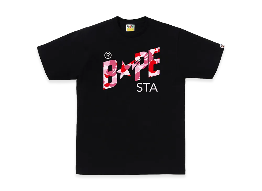 A BATHING APE ABC Camo Bape Sta Tee "Black/Pink"