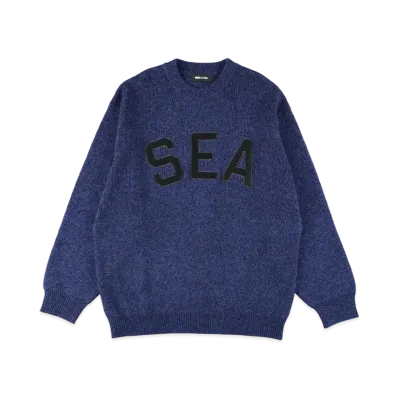 WIND AND SEA Patch Logo Sweater "Navy"