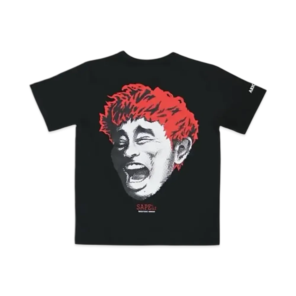 SAPEur x MASATOSHI HAMADA Kid's Legend Smile Head S/S Tee "Black"