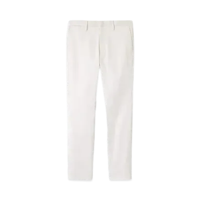 Paul Smith Cotton Twill Stretch Trousers "White"